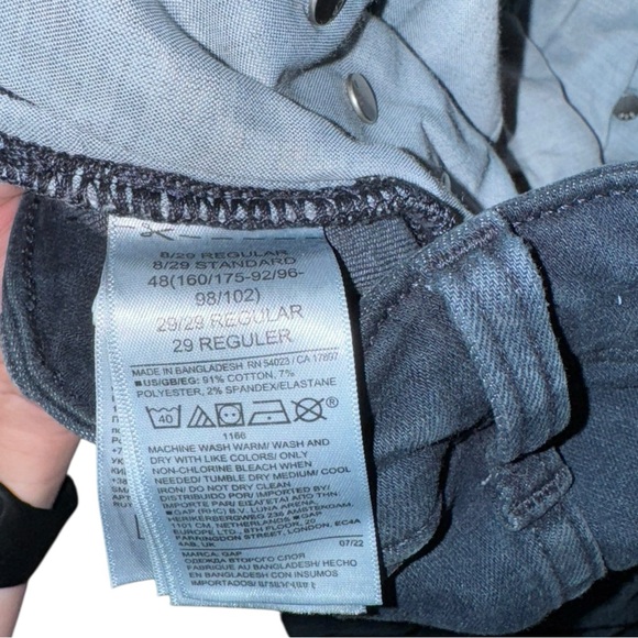 Women’s—GAP Denim Dark Blue High Rise Universal Stretch Leggings. Size 8 (Or 29) - Picture 7 of 7